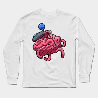 STICKER GAME BRAIN CONTROLLER Long Sleeve T-Shirt